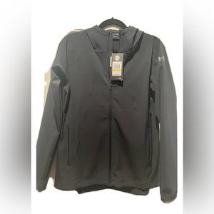 NWT ✨ Women’s Under Armour Size M zip up jacket, hoodie, full zip - black